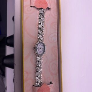 Brighton silver heart watch.brand new. Never worn. Great valentines gift.
